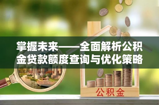 宁晋掌握未来——全面解析公积金贷款额度查询与优化策略