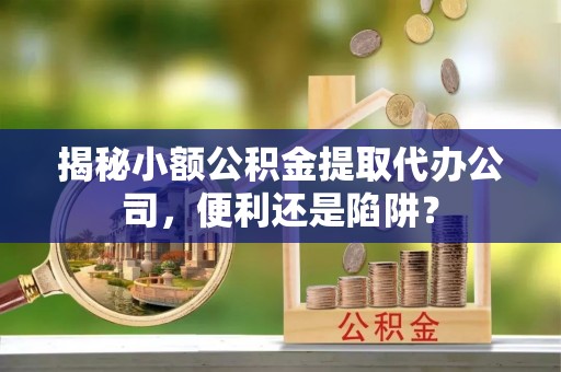 宁晋揭秘小额公积金提取代办公司，便利还是陷阱？