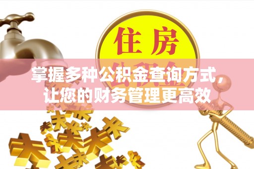 宁晋掌握多种公积金查询方式，让您的财务管理更高效