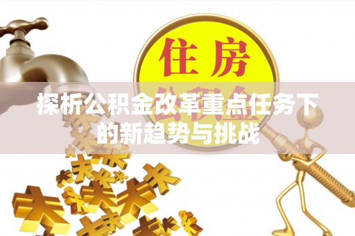 宁晋探析公积金改革重点任务下的新趋势与挑战