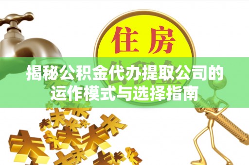 宁晋揭秘公积金代办提取公司的运作模式与选择指南