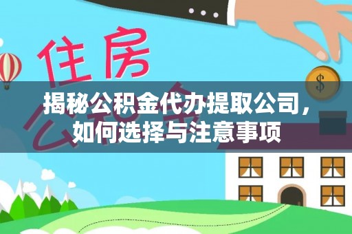 宁晋揭秘公积金代办提取公司，如何选择与注意事项