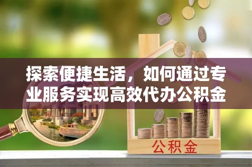 宁晋探索便捷生活，如何通过专业服务实现高效代办公积金提取