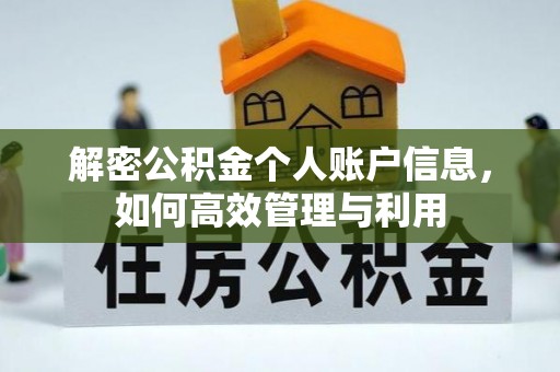 宁晋解密公积金个人账户信息，如何高效管理与利用