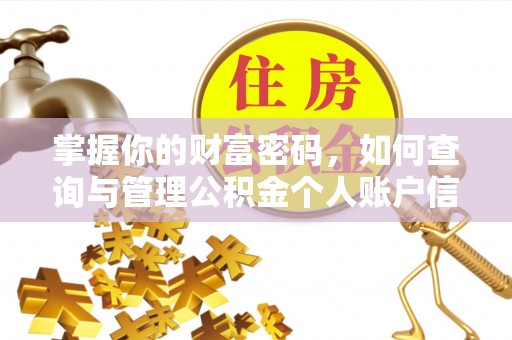 宁晋掌握你的财富密码，如何查询与管理公积金个人账户信息