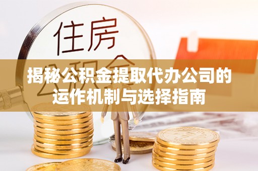 宁晋揭秘公积金提取代办公司的运作机制与选择指南