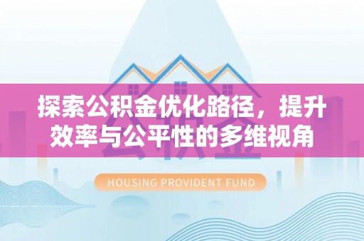 宁晋探索公积金优化路径，提升效率与公平性的多维视角