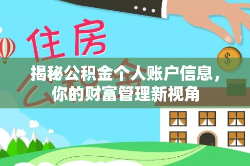 宁晋揭秘公积金个人账户信息，你的财富管理新视角