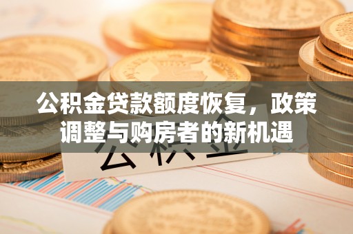 宁晋公积金贷款额度恢复，政策调整与购房者的新机遇
