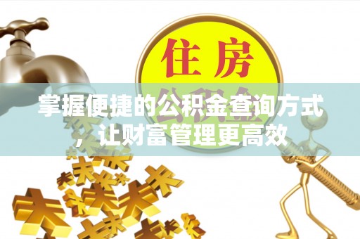 宁晋掌握便捷的公积金查询方式，让财富管理更高效