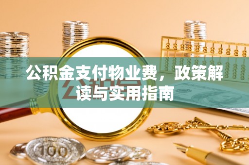 宁晋公积金支付物业费，政策解读与实用指南